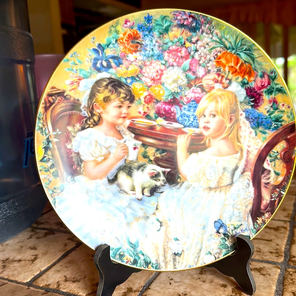 The tea party plate # 622 q
